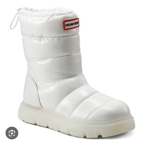 Hunter White Winter Boots